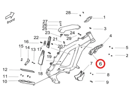 Light Bee Battery Positioning Support, Right