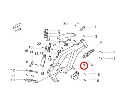 Light Bee Controller Shroud, Lower