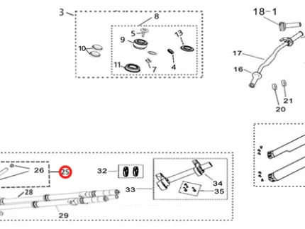 Light Bee KKE/DNM Front Wheel Axle