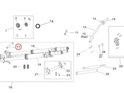 Light Bee RST Front Wheel Axle