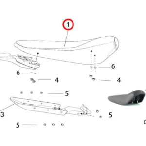 Original Seat for Surron Light Bee X/S and Segaway X160/X260 (2024 and earlier)